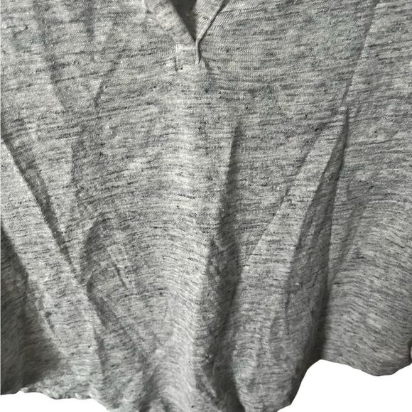 Athleta Gray 100% Linen light Weight Top Size XS - Picture 8 of 9